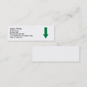 Pijl Mini Visitekaartje (Voorkant / Achterkant)