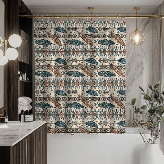 Pijl Motief Douchegordijn Native Boho Sfeer