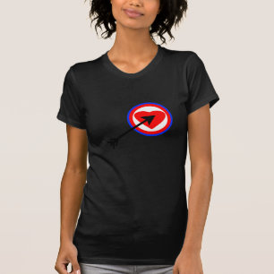 Pijl naar mijn hart Zwart 35deg Het MUSEUM Zazzle T-shirt