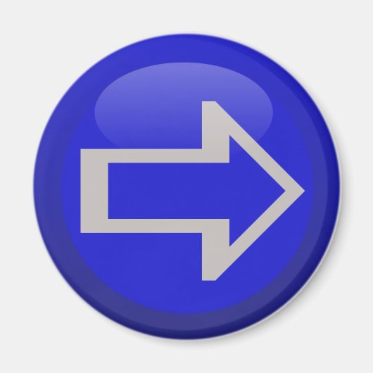 Pijl naar rechts linksboven magneet (Voorkant)