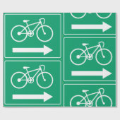 Pijl-omwikkelpapier voor fietsrichting cadeaupapier (Vlak)