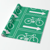 Pijl-omwikkelpapier voor fietsrichting cadeaupapier (Uitgerold)