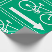 Pijl-omwikkelpapier voor fietsrichting cadeaupapier