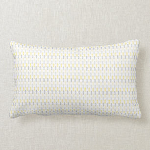 Pijl-patroongeel en grijze lumbar Pillow Kussen
