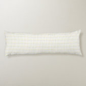 Pijl Pattern Yellow & Grey Body Pillow Lichaamskussen (Achterkant)