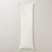 Pijl Pattern Yellow & Grey Body Pillow Lichaamskussen (Voorkant Verticaal)
