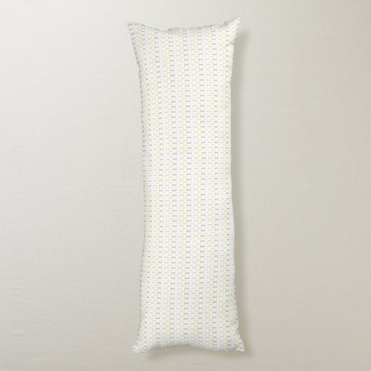 Pijl Pattern Yellow & Grey Body Pillow Lichaamskussen (Achterkant (Verticaal))