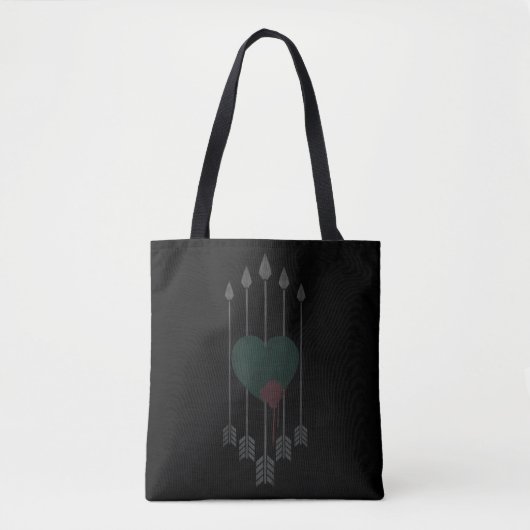 Pijl | Pijlen door het hart Tote Bag (Voorkant)