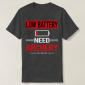 Pijl-pijlen pijlstaaf voor arcering met lage batte t-shirt (Design voorkant)