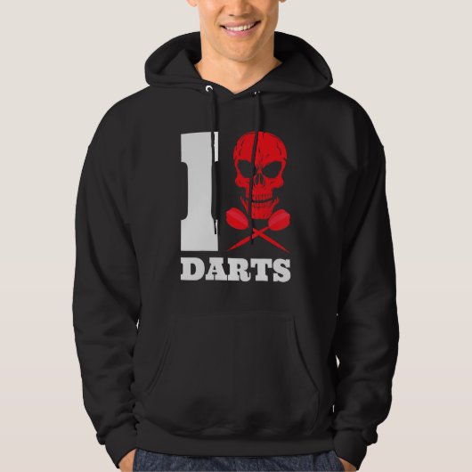 Pijl Pijlen Schedel 180 Hoodie (Voorkant)