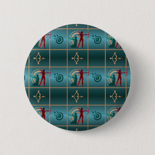 Pijl-pijltje - Archer Ronde Button 5,7 Cm (Voorkant)