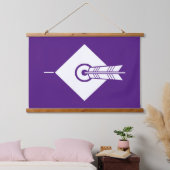 Pijl raakt doel hangend wandkleed (Slaapkamer)