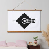 Pijl raakt doel hangend wandkleed (Slaapkamer)