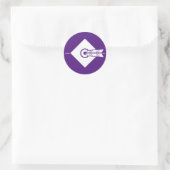 Pijl raakt doelstickers en labels (Tas)