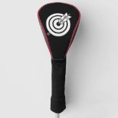 Pijl raakt een rond doel Golf Head Covers (Voorkant)