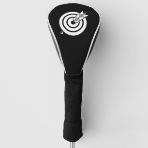 Pijl raakt een rond doel golfheadcover