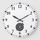 Pijl raakt een rond doel grote klok (Voorkant)