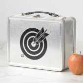 Pijl raakt een rond doel Lunch Boxes (In situ)