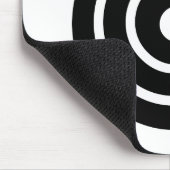 Pijl raakt een rond doel muismat (Hoek)