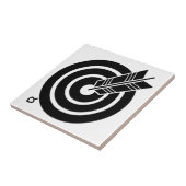 Pijl raakt ronde doel Decoratieve tegels Tegeltje (Zijkant)