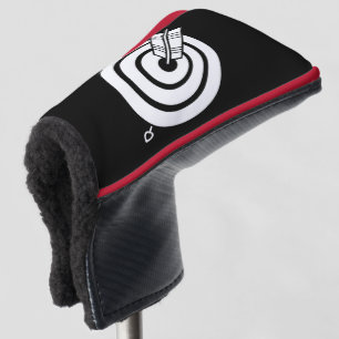 Pijl raakte een rond doel Golf Head Hoesjes Golfheadcover