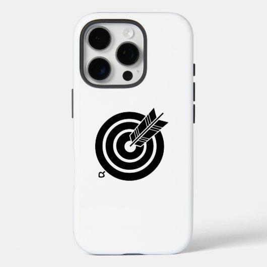 Pijl raakte een rond doel iPhone 16 Pro-Hoesjes Case-Mate iPhone Case (Achterkant)