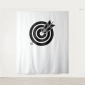 Pijl raakte een ronde doel Tapestries Wandkleed (Voorkant)