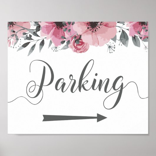 Pijl-rechts parkeren poster (Voorkant)