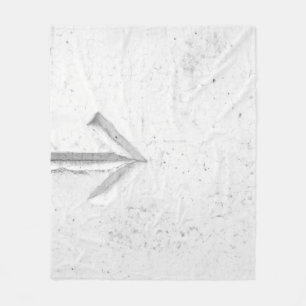 Pijl-rechts tegen muur fleece deken