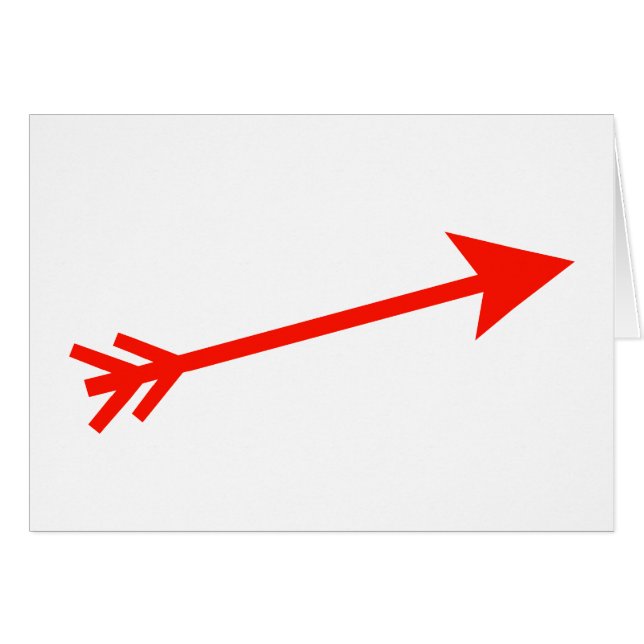 Pijl Rood 15deg Het MUSEUM Zazzle Gifts (Voorkant Horizontaal)