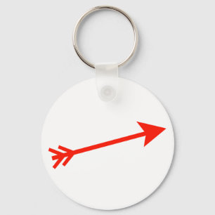 Pijl Rood 15deg Het MUSEUM Zazzle Gifts Sleutelhanger