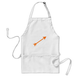 Pijl Sinaasappel 35deg Het MUSEUM Zazzle Gifts Standaard Schort