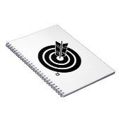 Pijl slaat rond doel Notitieboeken en journalen (Rechterzijde)