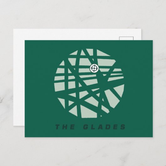 Pijl | Stadskaart Glades Briefkaart (Voorkant / Achterkant)