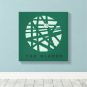 Pijl | Stadskaart Glades Canvas Afdruk (Insitu (Houten vloer))