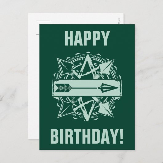 Pijl | Starling City Arrow-badge Briefkaart (Voorkant / Achterkant)