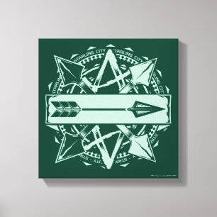 Pijl   Starling City Arrow-badge Canvas Afdruk