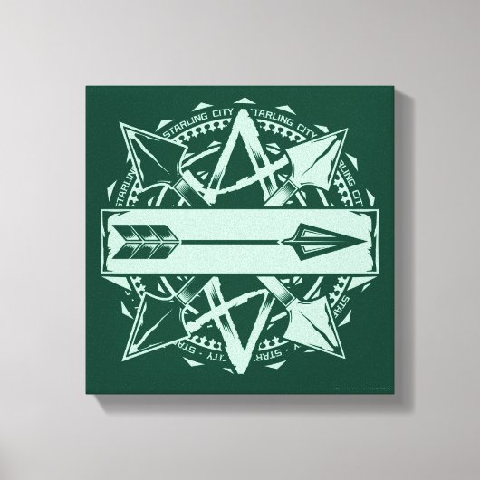 Pijl | Starling City Arrow-badge Canvas Afdruk (Voorkant)