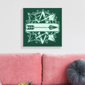 Pijl | Starling City Arrow-badge Canvas Afdruk (Insitu (Woonkamer))