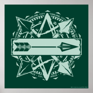 Pijl   Starling City Arrow-badge Poster