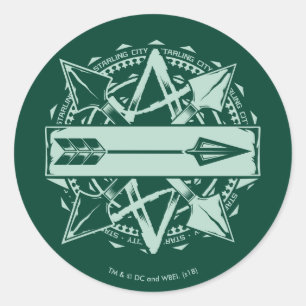 Pijl   Starling City Arrow-badge Ronde Sticker