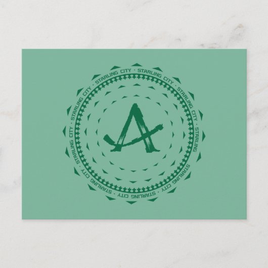 Pijl | Starling City Arrow Logo Briefkaart (Voorkant)