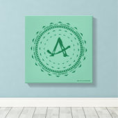 Pijl | Starling City Arrow Logo Canvas Afdruk (Insitu (Houten vloer))