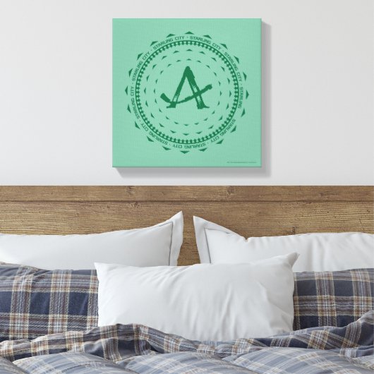Pijl | Starling City Arrow Logo Canvas Afdruk (Insitu (Slaapkamer))