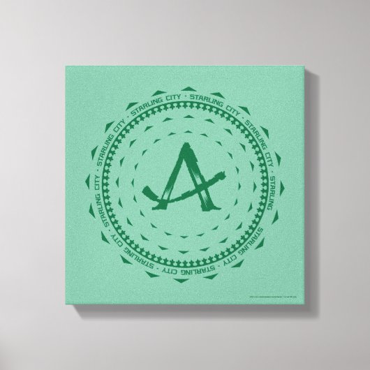 Pijl | Starling City Arrow Logo Canvas Afdruk (Voorkant)