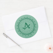 Pijl | Starling City Arrow Logo Ronde Sticker (Envelop)