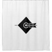 Pijl-toets doelgordijnen douchegordijn (Voorkant)