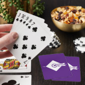 Pijl-toets op doel-afspeelkaarten pokerkaarten (Insitu)