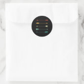 Pijl Traditionele Archerie Bow Hunti Ronde Sticker (Tas)