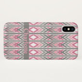 Pijl Tribal Roze Grijs Gepersonaliseerd Patroon Case-Mate iPhone Case (Achterkant (horizontaal))